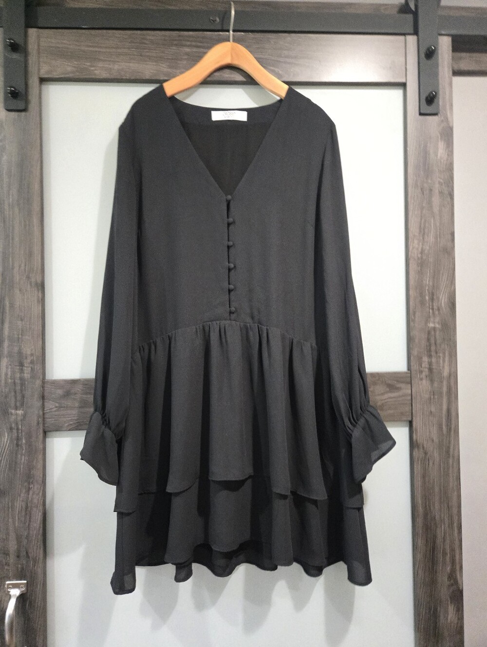 Crosby by Mollie Burch Chiffon Ruffle Tier Dress